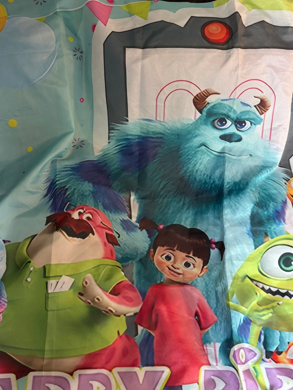 Monsters Inc birthday banner